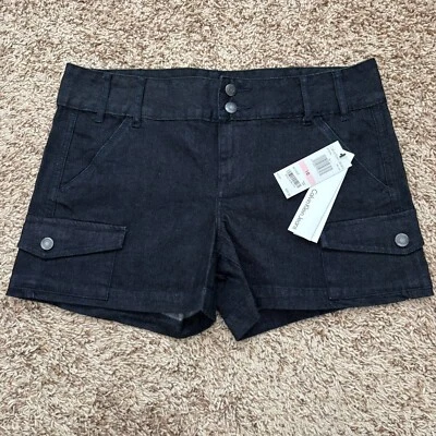 Calvin Klein 短裤新款女式 10 蓝色深色牛仔弹力口袋内缝 3.5 — 第 1/4 张图片