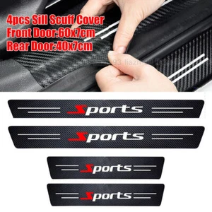 Cubierta protectora antiarañazos para alféizar de placa de puerta de coche cubierta negra - Imagen 1 de 13