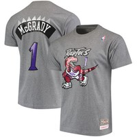 Tracy McGrady Toronto Raptors Gray Hardwood Classics Retro Name & Number T-Shirt