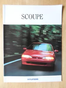 HYUNDAI S COUPE orig 1992 French Mkt Sales Brochure - Scoupe - Picture 1 of 6