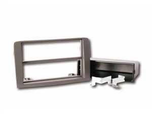 für Fiat Idea 350 Auto Radio Blende Einbau Rahmen Zier Blende 1-DIN grau - Bild 1 von 1
