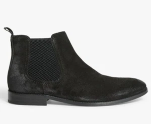 John Lewis Suede Chelsea Boots, Black, 12 - Picture 1 of 5