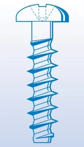 TORNILLO ROSCADO PLÁSTICO M2.5X10 PAN TORX ACERO GALVANIZADO WN1412KC25X10Z X100 - Imagen 1 de 4