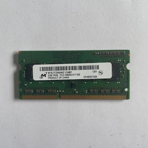Micron 2GB DDR3 RAM PC3-10600 1333MHz Unbuffered CL9 SODIMM MT8JTF25664HZ-1G4M1 - Picture 1 of 3