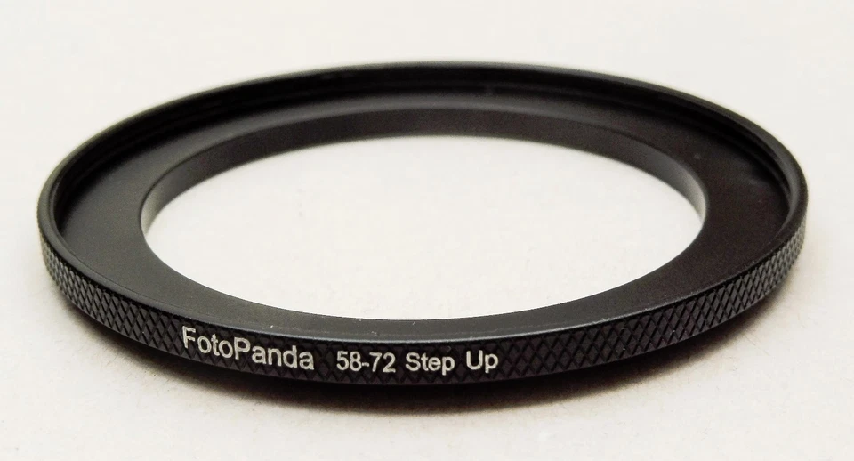 FotoPanda Knurled Aluminium 58mm to 72mm 58 72 mm Step Up Filter Ring Adapter - Image 1 of 1