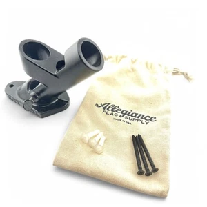 Allegiance Flag Supply Flag Pole Holder Mounting Bracket Cast Aluminum Black - Picture 1 of 23