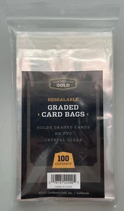 Cardboard Gold - Graded Card Bags - 100 count - Picture 1 of 1
