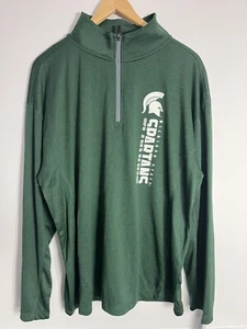 Knights Apparel ProEdge Michigan State Spartans Stehkragen 1/4-Reißverschluss Größe Large neu mit Etikett - Bild 1 von 9