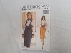 Butterick Pattern - Misses' Jumper & Top (12-16) #4980 - Uncut - Picture 1 of 5