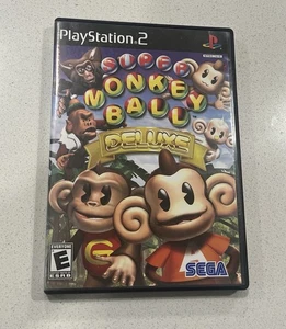 Super Monkey Ball Deluxe (Sony PlayStation 2, 2005) PS2 CIB manuale/registrazione - Foto 1 di 5