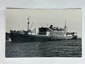 Fotografía postal RPPC Mozaffari barco de pasajeros línea Mogul 1948 - Imagen 1 de 3