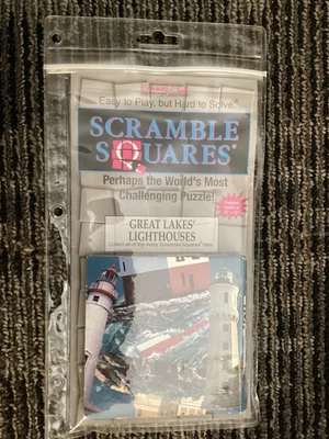 B Dazzle Great Lakes Lighthouses Scramble Squares 9 Piece Puzzle - Image 1 of 4