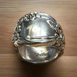 Löffel Ring Vintage Silberbesteck Schmuck Band Recycling Schmuck Erbstück Ring 9 - Bild 1 von 8
