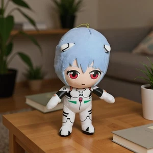 Neon Genesis Evangelion Rei Plugsuit 8" Plush Doll Anime - Foto 1 di 11
