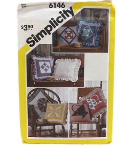 Simplicity 6146 Basket Starburst Patchwork Pieced Pillows 15" Quilt Pattern - Picture 1 of 4