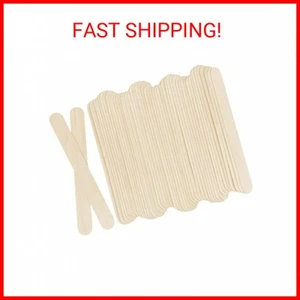 100Pcs Jumbo Wooden Craft Sticks Popsicle Stick 6” Long x 3/4”Wide Treat Ice Pop - Picture 1 of 1