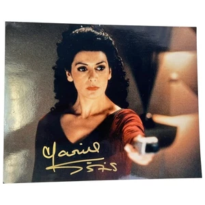 Star Trek Marina Sirtis Deanna Troi Autogramm signed Druck Bild Foto 8"x10" - Bild 1 von 2