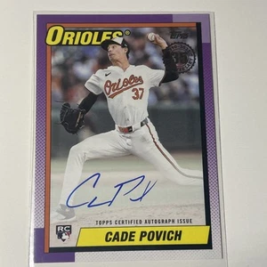 Cade Povich Auto 2025 Topps 1990 Insert # 90A-CP - Picture 1 of 10