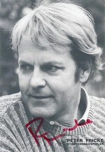 PETER FRICKE, ORIGINALE FIRMATO, AUTENTICO FIRMATO - Foto 1 di 1