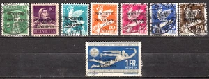 SWITZERLAND #2O36-2O41 1932 League of Nations to 1Fr Set Used - Picture 1 of 2