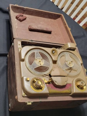 Reproductor grabadora de cinta carrete de dos canales vintage Revere Camera Co modelo T100 T-100 Foto 1 de 4
