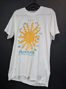 Vintage 1990s Puerto Rico T Shirt Size XL Tourist Style Funky - Picture 1 of 4