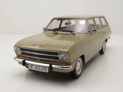 Opel Kadett B Caravan Kombi 1972 Beige Modellino 1:18 Auto Da Collezione - Immagine 1 di 4