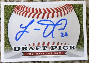 Tarjeta de draft automático Leon Durham's Son Lance Durham Detroit Tigers - Imagen 1 de 1