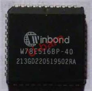 2pcs WINBOND W78E516BP-40 PLCC-44,8-BIT MICROCONTROLLER - Picture 1 of 1