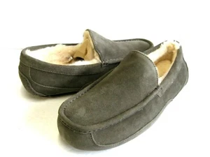 UGG ASCOT MEN SLIPPER SUEDE CHARCOAL US 13 /UK 12 /EU 46 - Picture 1 of 5