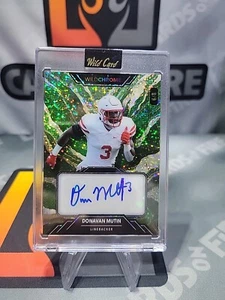 2023 Wildcard Wildchrome Donavan Mutin GREEN STONE AUTO AUTOGRAPH RC 6/8 - Picture 1 of 2