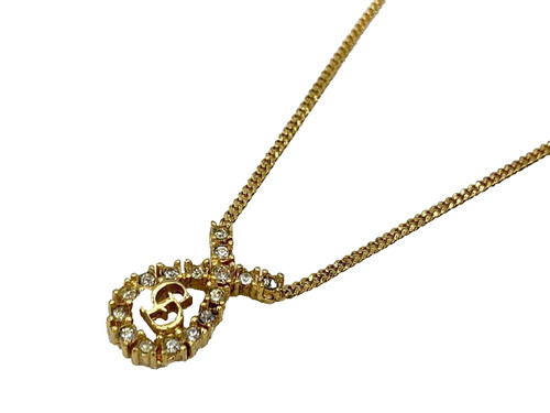 Collana donna Christian Dior logo pietra GP