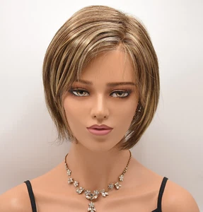 DEENA Wig by ESTETICA, Caramelkiss color, *CLEARANCE! Lace Front, Short Bob - Picture 1 of 10