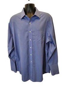 Brooks Brothers Blue Mens Dress Shirt Sz 17 1/2 35 Non Iron                1023 - Picture 1 of 9
