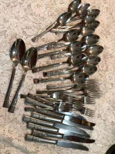 LOT INSICO STAINLESS FLATWARE Forks Spoons & Knives - Picture 1 of 1