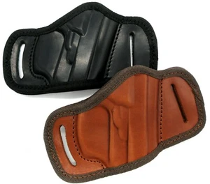 Right Hand Open Top Black Brown Speed Draw Belt Holster - Choose Gun and Color - Picture 1 of 17