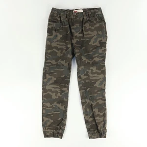 Levis Stretch Cotton Canvas Jogger Pants Green Camouflage Kids 12 - Picture 1 of 7