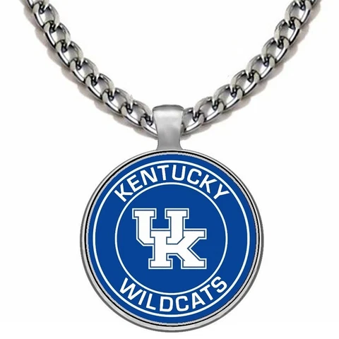Kentucky Wildcats Mens Womens 24" Stainless Steel Chain Pendant Necklace D5 Cover