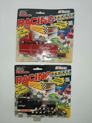  Racing Champions Racing Team Transporter w/car Lot of Two A J Foyt and G.Bodine - Image 1 of 4
