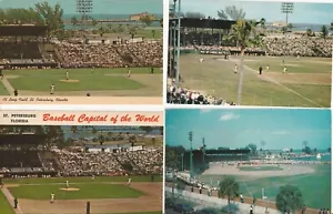 (4) St Petersburg Al Lang Field Spring Training Baseball Stadium Postcards Lot 1 - Picture 1 of 2