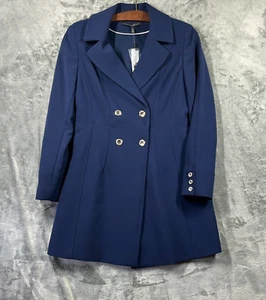 WHITE HOUSE BLACK MARKET *NEW* Femme Peacoat Officer Blue Medium Gold Button - Picture 1 of 10