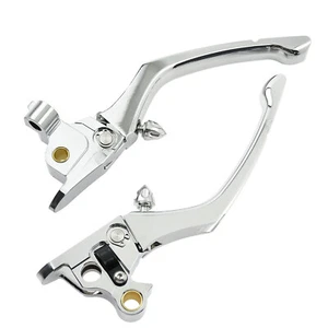 Chrome CNC Brake Clutch Lever Fit For Harley Touring Road King Classic 2014-2016 - Picture 1 of 7