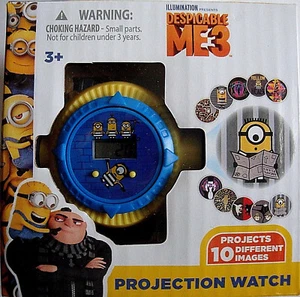 ILUMINACIÓN, DESPRECIABLE ME3, RELOJ DE PROYECCIÓN, CUENTA LA HORA Y PROYECTOS 10 IMÁGENES, NUEVO - Imagen 1 de 7