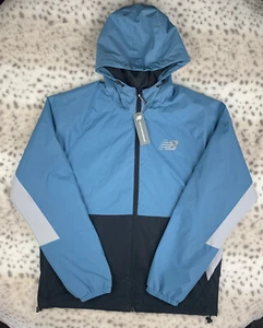 New Balance - Herren wind-/Wasserdicht FZ gefütterte Kapuzenjacke | blau | Neu mit Etikett - Bild 1 von 10