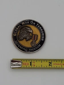 GUERRA GLOBAL CONTRA EL TERRORISMO DEFENSA DE LA LIBERTAD BÚSQUEDA DE LA LIBERTAD Moneda Desafío - Imagen 1 de 4