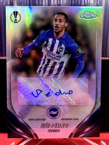 Topps Chrome 2023-24 Joao Pedro Brighton Autograph Auto BRAZIL - Picture 1 of 3