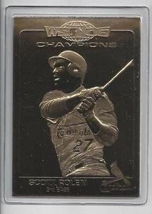 Scott Rolen 2006 Danbury Mint World Series Sealed 22 Kt Gold Card - Picture 1 of 1