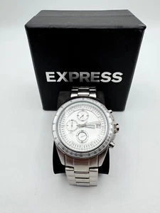 Express Men's Stainless Steel Wristwatch Chronograph Watch - Picture 1 of 5