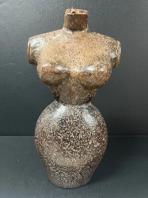 CARVED WOOD PAPER MACHE MOLD/SCULPTURE OF MANNEQUIN #T911 - Image 1 of 4