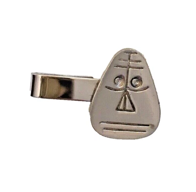 Máscara Tribal SPEIDEL De Colección Cara Étnica Corbata Clip Tono Plateado Firmado Caja Original Foto 1 de 4